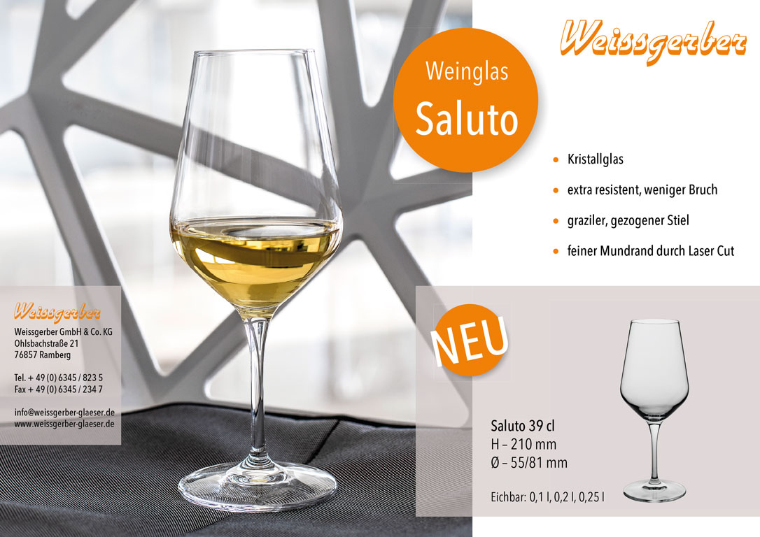 Weinglas Saluto