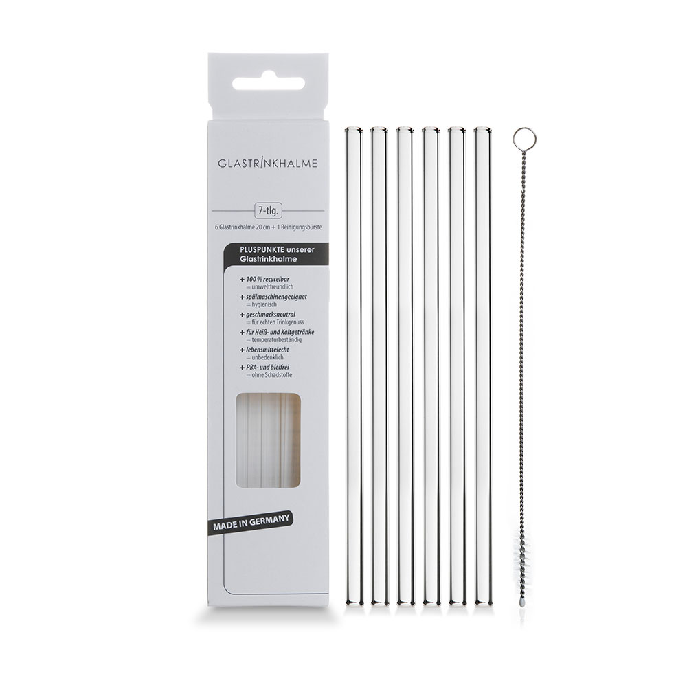 Trinkhalme aus Glas