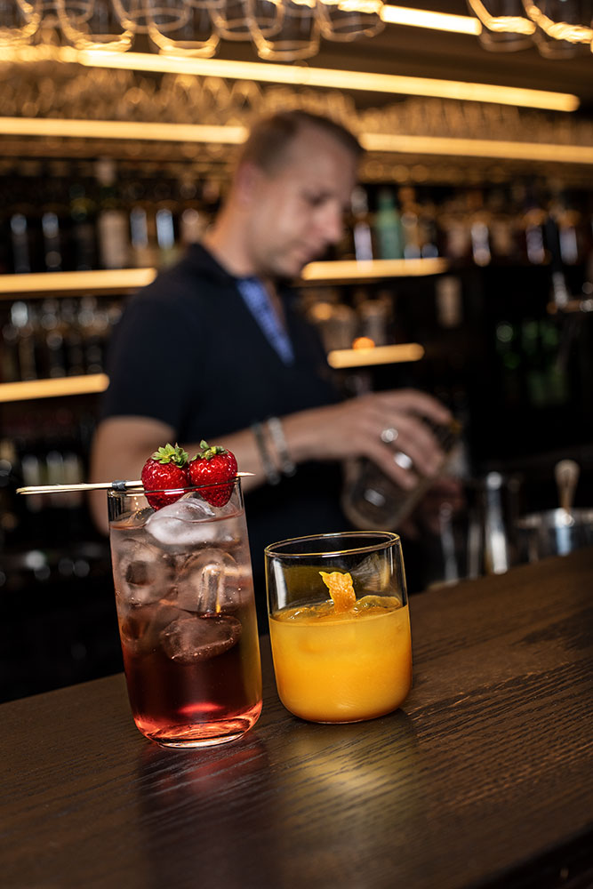 Ontario Gläser an der Bar