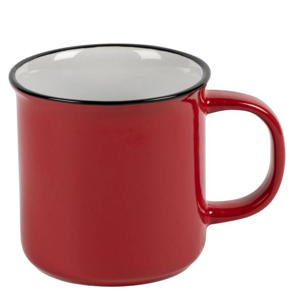 Vintage 35 cl rot mit schwarzem Rand